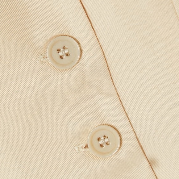 Reformation The Devin Sleeveless Vest Top - TENCEL - Size 8 - Tan Cream - Picture 12 of 13